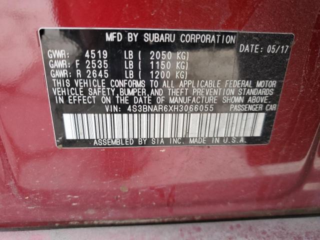 2017 SUBARU LEGACY SPO 4S3BNAR6XH3066055