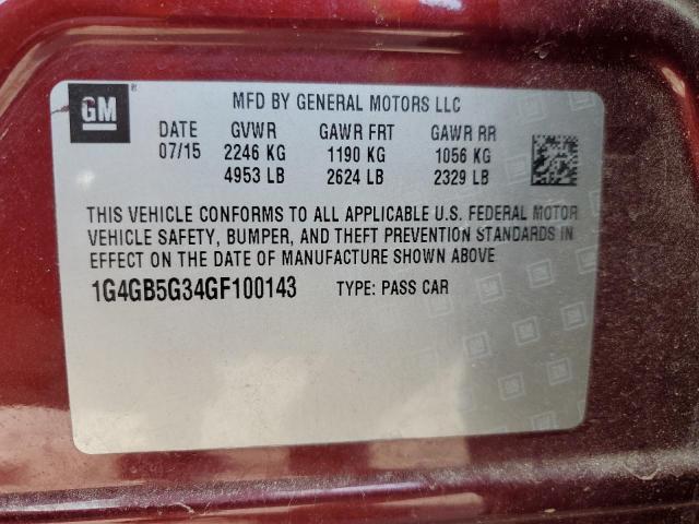 2016 BUICK LACROSSE #3308367312