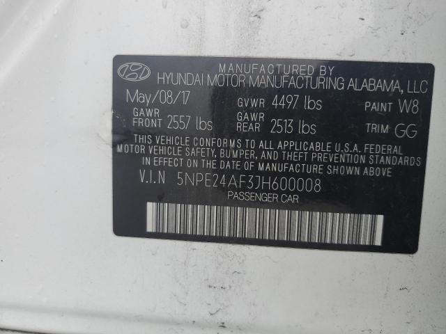 2018 HYUNDAI SONATA SE - 5NPE24AF3JH600008