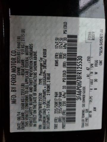 2015 FORD FUSION SE 3FA6P0H78FR125530
