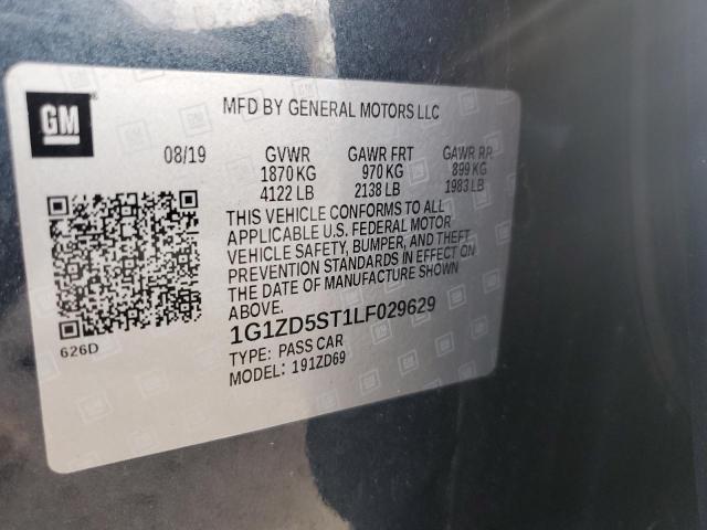 2020 CHEVROLET MALIBU LT - 1G1ZD5ST1LF029629