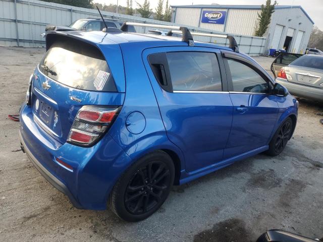 CHEVROLET SONIC PREM 2018 blue  gas 1G1JE6SB9J4113620 photo #4