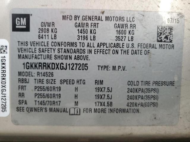 2016 GMC ACADIA SLT - 1GKKRRKDXGJ127205