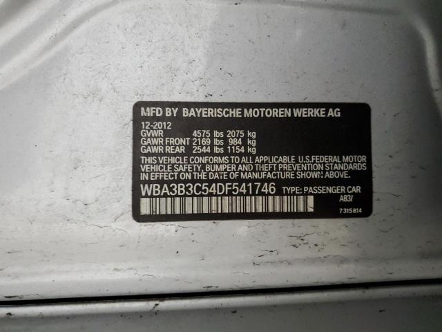 VIN WBA3B3C54DF541746 2013 BMW 3 SERIES no.12