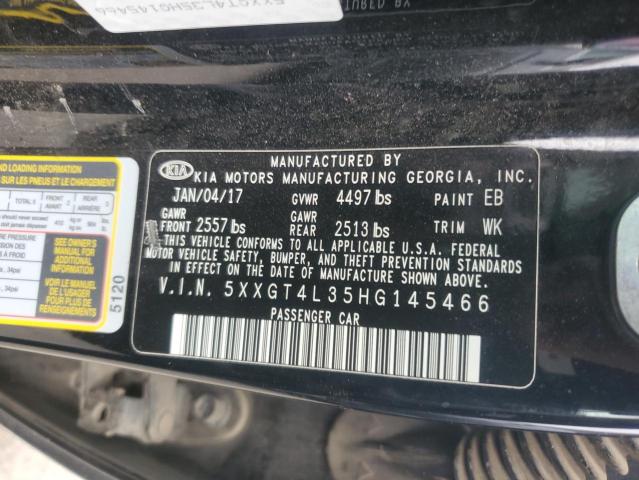 VIN 5XXGT4L35HG145466 2017 KIA OPTIMA no.12