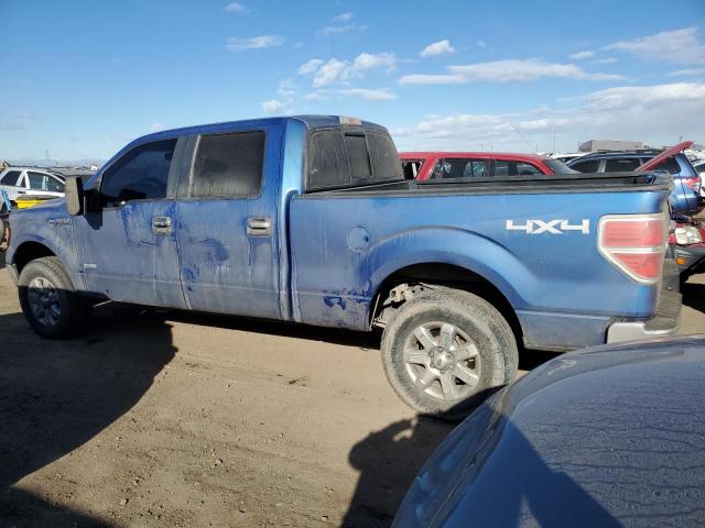 FORD F150 SUPER 2013 blue crew pic gas 1FTFW1ET2DKD90126 photo #3