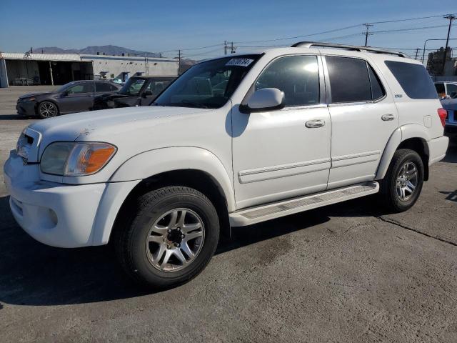 TOYOTA SEQUOIA SR 2005 white  gas 5TDZT34A25S244191 photo #1