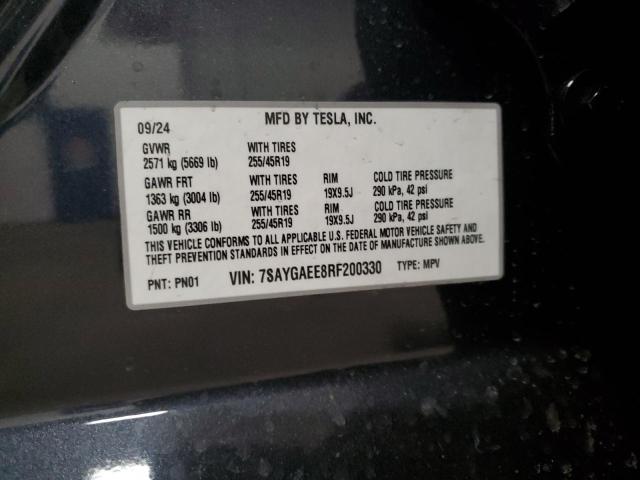 2024 TESLA MODEL Y - 7SAYGAEE8RF200330