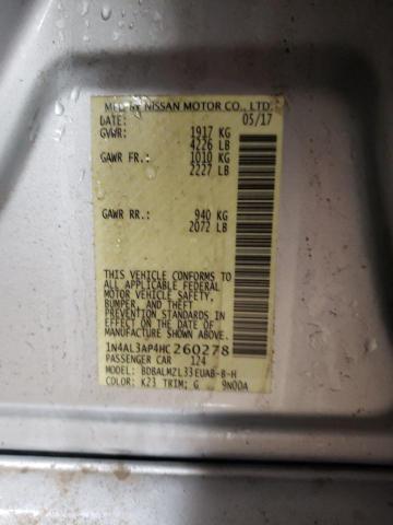 2017 NISSAN ALTIMA 2.5 - 1N4AL3AP4HC260278