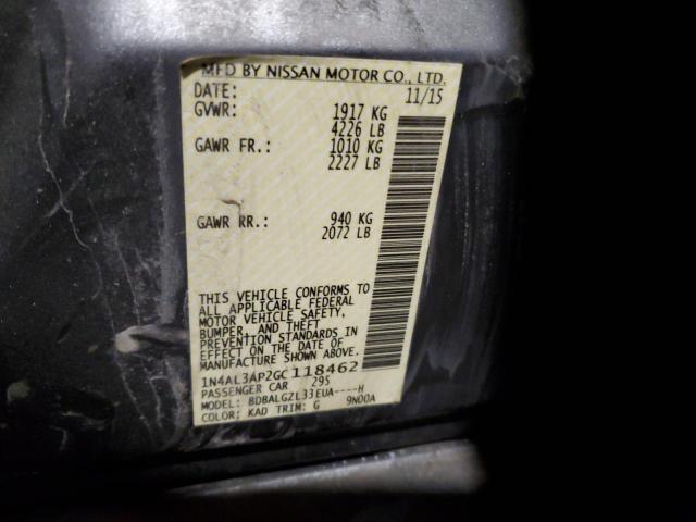 2016 NISSAN ALITMA 1N4AL3AP2GC118462