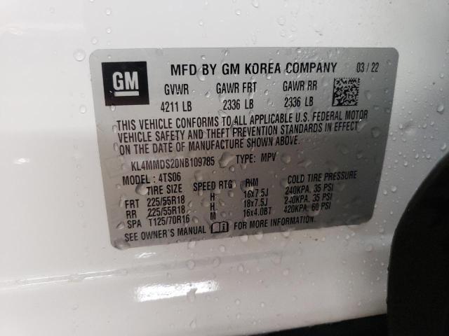 2022 BUICK ENCORE GX - KL4MMDS20NB109785