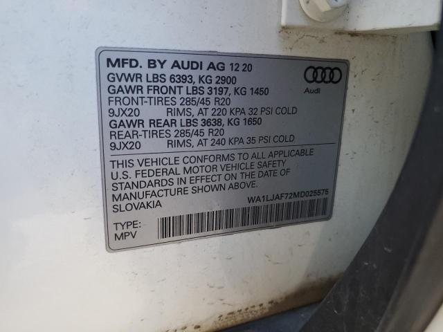 2021 AUDI Q7 PREMIUM - WA1LJAF72MD025575