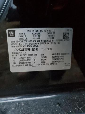 2017 CHEVROLET SILVERADO - 1GC1KWEY9HF129508