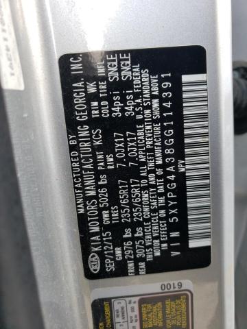 2016 KIA SORENTO LX - 5XYPG4A38GG114391