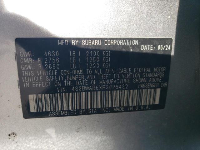 2024 SUBARU LEGACY 4S3BWAB6XR3028432