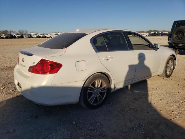 INFINITI G25 BASE 2011 white sedan 4d gas JN1DV6AP0BM830929 photo #4