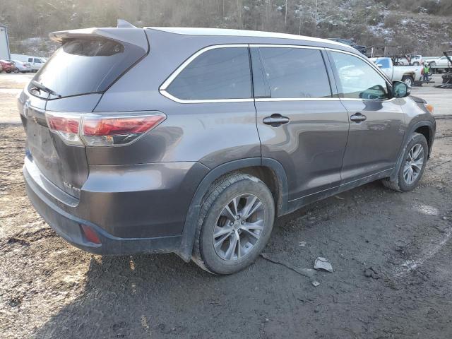 TOYOTA HIGHLANDER 2015 gray  gas 5TDJKRFH4FS220876 photo #4