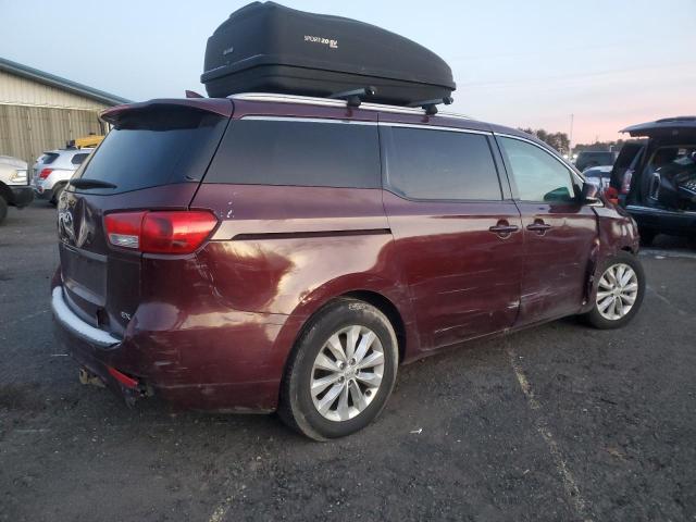 KIA SEDONA EX 2016 maroon sports v gas KNDMC5C15G6169660 photo #4