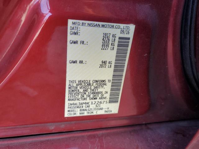 2017 NISSAN ALTIMA 2.5 - 1N4AL3AP4HC122675