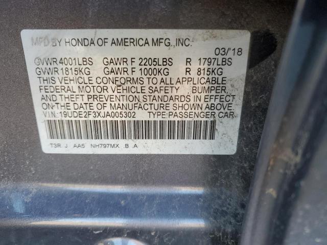 2018 ACURA ILX BASE W - 19UDE2F3XJA005302