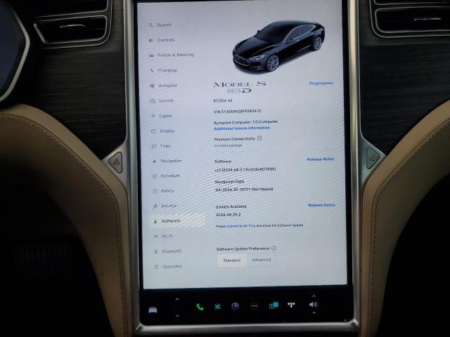 2015 TESLA MODEL S 85 5YJSA1H29FF083472