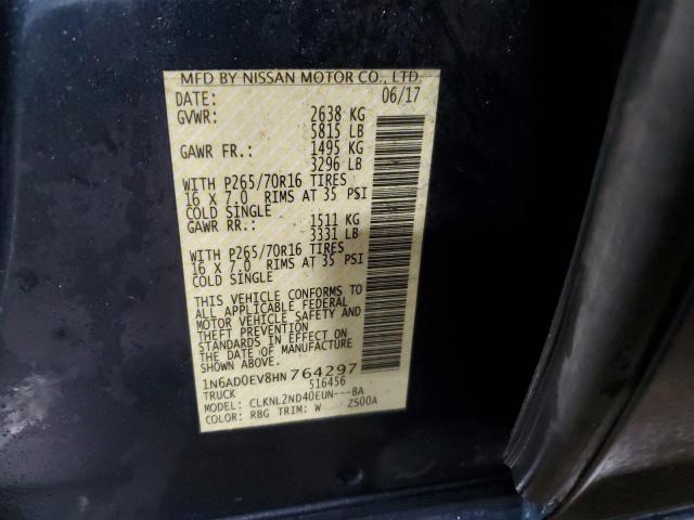 2017 NISSAN FRONTIER S - 1N6AD0EV8HN764297