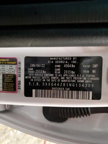 2022 KIA K5 GT 5XXG44J81NG134309