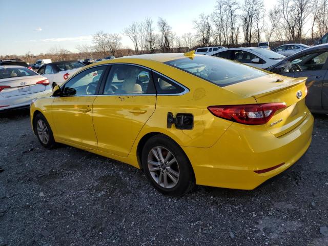 HYUNDAI SONATA SE 2016 yellow sedan 4d gas 5NPE24AF6GH399066 photo #3