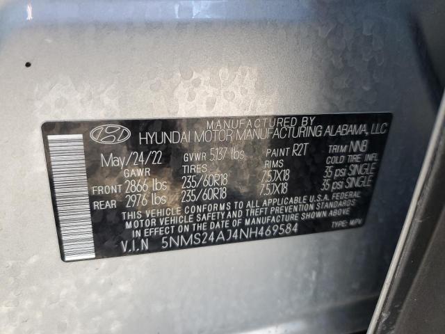 2022 HYUNDAI SANTA FE S - 5NMS24AJ4NH469584