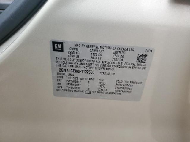 2015 CHEVROLET EQUINOX LT - 2GNALCEK8F1122536