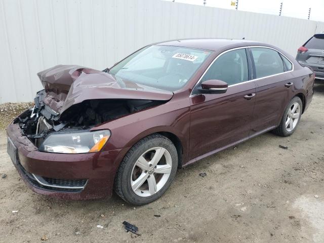 VOLKSWAGEN PASSAT SE 2013 burgundy  gas 1VWBP7A32DC055668 photo #1