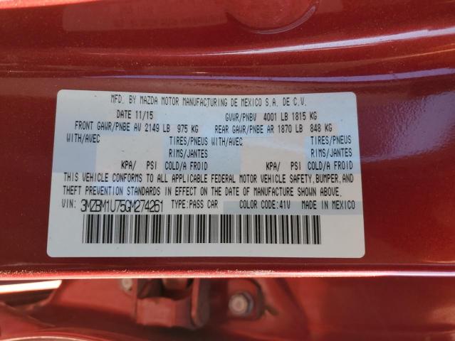 2016 MAZDA 3 SPORT - 3MZBM1U75GM274261