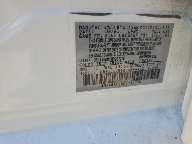 2021 NISSAN SENTRA SV - 3N1AB8CV5MY251776