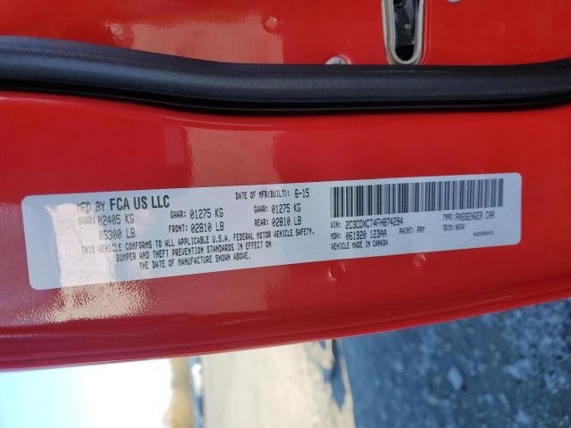 2015 DODGE CHARGER R/ - 2C3CDXCT4FH874294