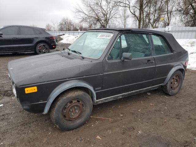 VOLKSWAGEN CABRIOLET 1987 charcoal  gas WVWCA0151HK015076 photo #1