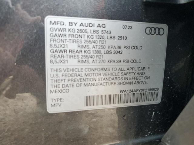 2023 AUDI SQ5 SPORTB WA124AFY0P2185529