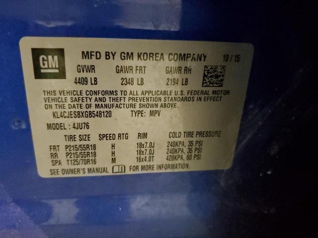 2016 BUICK ENCORE - KL4CJESBXGB548120