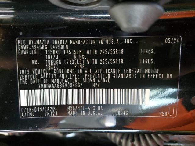 2024 TOYOTA COROLLA CR - 7MUDAAAG8RV094967