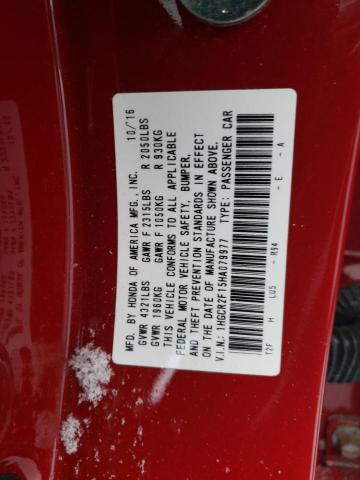 2017 HONDA ACCORD SPO - 1HGCR2F15HA079977
