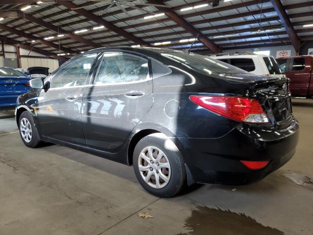 HYUNDAI ACCENT GLS 2012 black sedan 4d gas KMHCT4AE3CU157830 photo #3