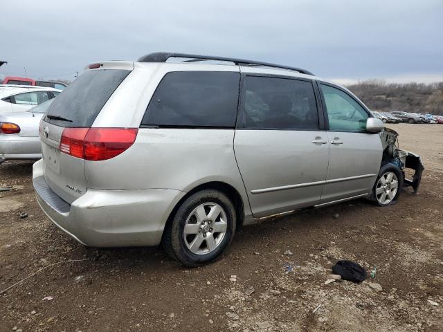 TOYOTA SIENNA XLE 2004 silver  gas 5TDZA22C14S001328 photo #4