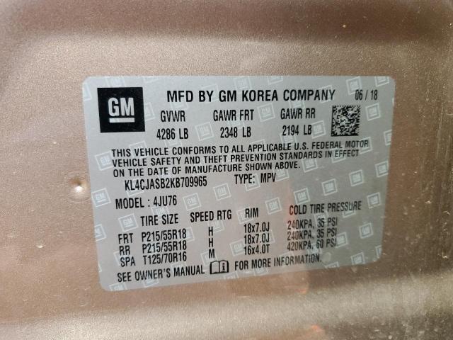 2019 BUICK ENCORE PRE - KL4CJASB2KB709965