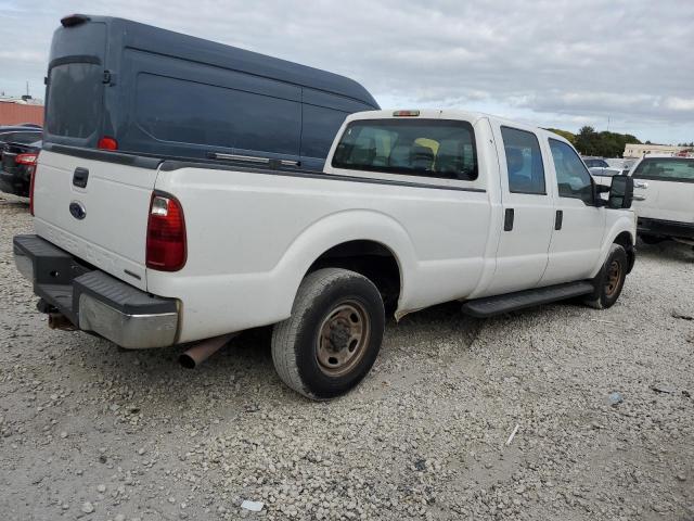 FORD F250 SUPER 2014 white crew pic gas 1FT7W2A61EEA45888 photo #4