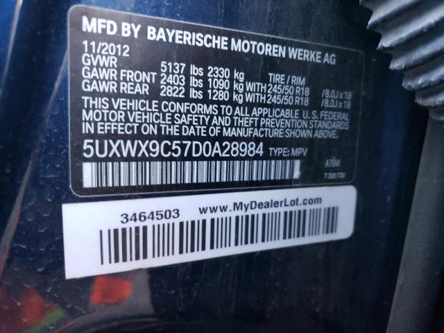 VIN 5UXWX9C57D0A28984 2013 BMW X3 no.13