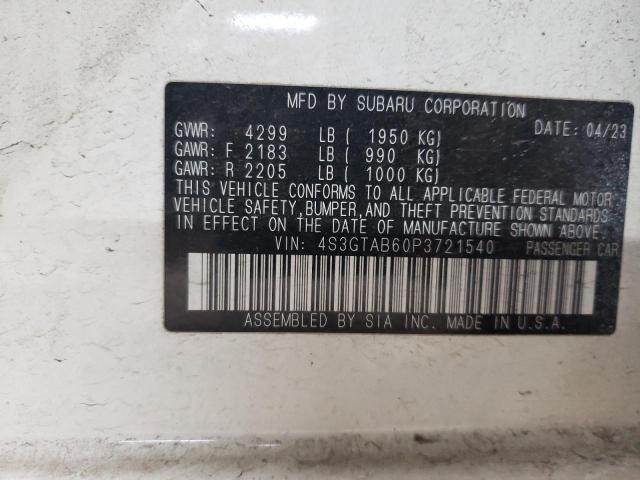 2023 SUBARU IMPREZA - 4S3GTAB60P3721540