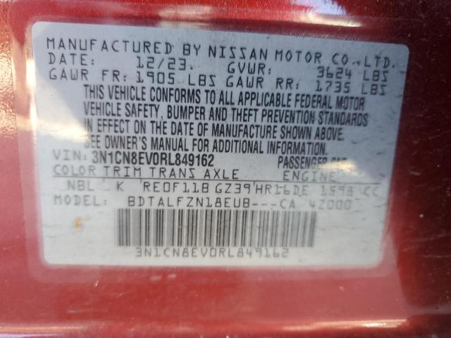 2024 NISSAN VERSA SV - 3N1CN8EV0RL849162