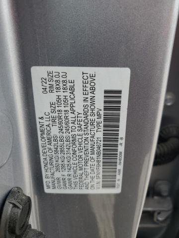 2022 HONDA PILOT TRAI 5FNYF6H81NB046721