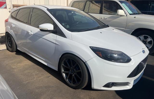 FORD FOCUS ST 2014 white hatchbac gas 1FADP3L93EL147577 photo #1