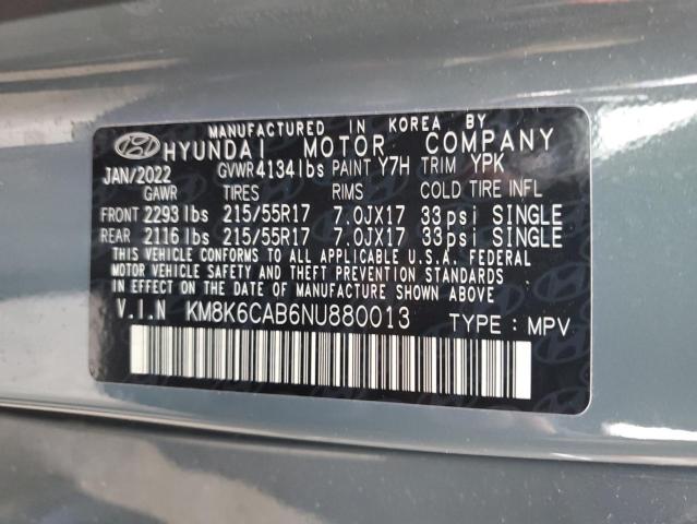 VIN KM8K6CAB6NU880013 2022 HYUNDAI KONA no.14