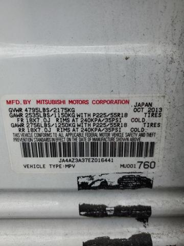 VIN JA4AZ3A37EZ016441 2014 MITSUBISHI OUTLANDER no.13